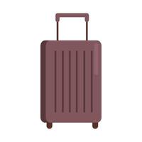 brown suitcase icon vector