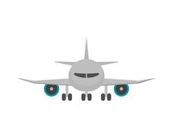 airplane front view vector