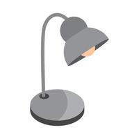 isometric desk lamp vector