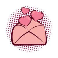 envelope love valentines day vector