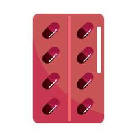 medical pills pack pharmacy vector