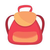 icono de mochila escolar vector