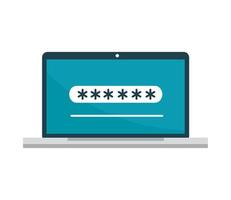 laptop cyber fraud vector