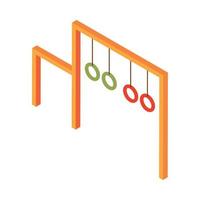 bars playground icon vector