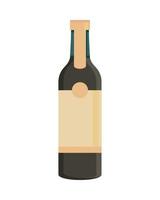 icono de vector de botella de vino