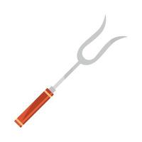 BBQ fork icon vector