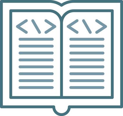 Learn To Code Line Two Color Icon
