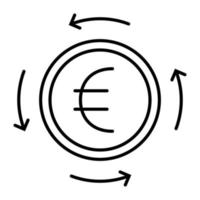 Currency Related Vector Line Icons. Contains such Icons as Exchange Rate and Currency Forecast, Change Graph