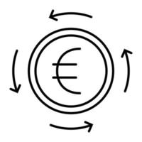 Currency Related Vector Line Icons. Contains such Icons as Exchange Rate and Currency Forecast, Change Graph