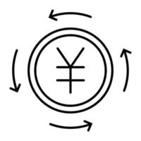 Currency Related Vector Line Icons. Contains such Icons as Exchange Rate and Currency Forecast, Change Graph