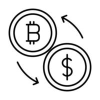 iconos de línea de vector relacionados con la moneda. contiene íconos como tipo de cambio y pronóstico de moneda, gráfico de cambio