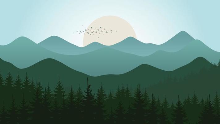 Blue Ridge Mountains Vector Art, Icons, and Graphics for Free Download