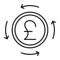 Currency Related Vector Line Icons. Contains such Icons as Exchange Rate and Currency Forecast, Change Graph