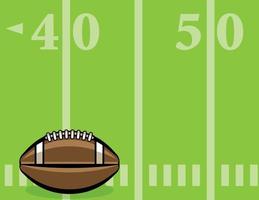 American Football Ball and Field Background Illustration vector