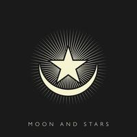 vector logo luna y estrellas