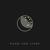 moon and stars logo vector