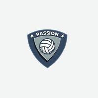 volleyball club sport logo design illustration vector