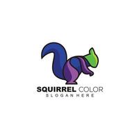 squirrel design colorful logo vector