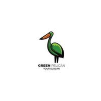 pelican logo vector design template colorful