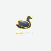 duck logo design gradient color illustration vector