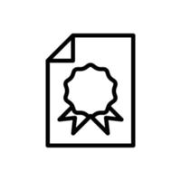 plantilla de vector de diseño de icono de certificado