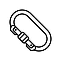 carabiner adventure outdoor icon design vector template