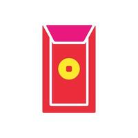 chinese new year envelope icon design vector