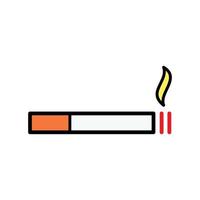 plantilla de vector de diseño de icono de cigarrillo