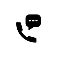 call bubble icon design template vector