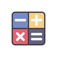 calculator icon design vector template