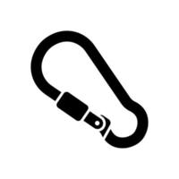 carabiner adventure outdoor icon design vector template