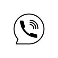 call bubble icon design template vector