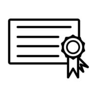 plantilla de vector de diseño de icono de certificado