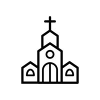 plantilla de vector de icono de iglesia