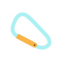 carabiner adventure outdoor icon design vector template