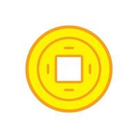 china coins icon design vector template