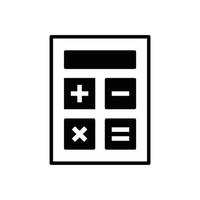 plantilla de vector de diseño de icono de calculadora