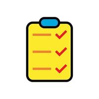 checklist icon design vector template