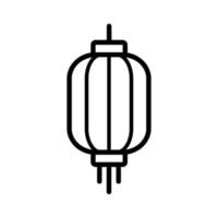 plantilla de vector de diseño de icono de linternas chinas