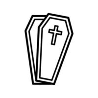 coffin icon vector illustration design