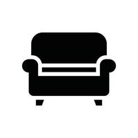 Couch Vector Icon Solid EPS 10 file