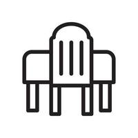 Kitchen Table Vector Icon Line EPS 10 file