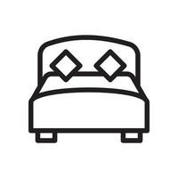 Bed Vector Icon Line EPS 10 file