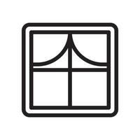 Window Vector Icon Line EPS 10 file