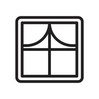 Window Vector Icon Line EPS 10 file