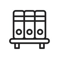 Bookshelf Vector Icon Line EPS 10 file
