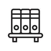 Bookshelf Vector Icon Line EPS 10 file