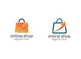 Online Shop Logo designs Template. vector