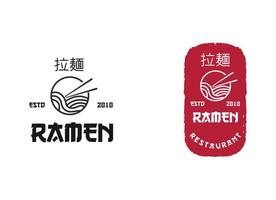 Ramen Specialist logo template vector