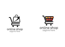 Online Shop Logo designs Template. vector